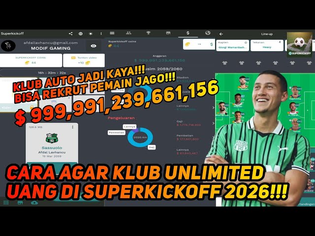 TERBARU! CARA AGAR KLUB UNLIMITED UANG DI SUPERKICKOFF 2026 - MODIF GAMING
