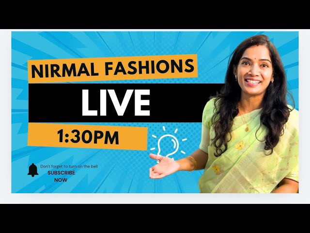 LIVE BOOKING NIRMALA FASHIONS DRESSES