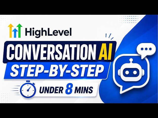 Set Up Conversation AI in GoHighLevel in Under 8 Minutes | GHL Tutorial