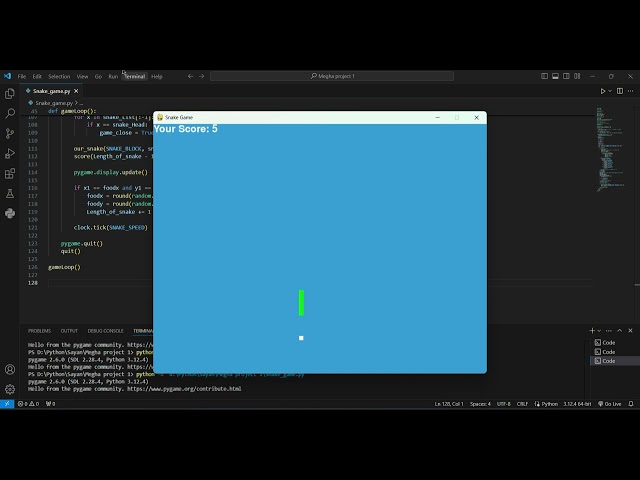 Snake Game using Python
