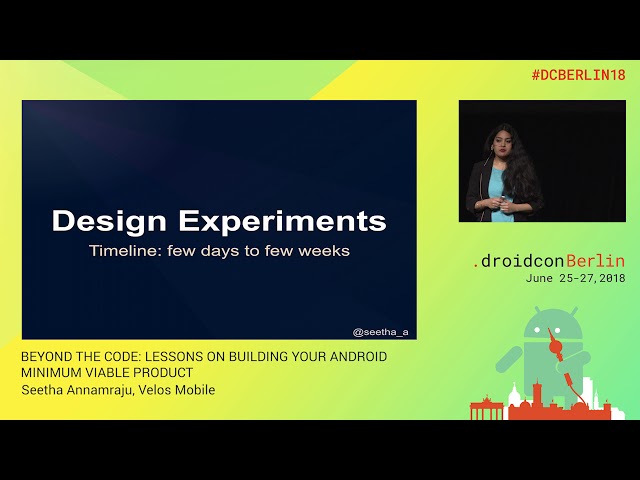 #DCBerlin18 404 Annamraju BEYOND THE CODE  LESSONS ON BUILDING YOUR ANDROID MINIMUM VIABLE PRODUCT D