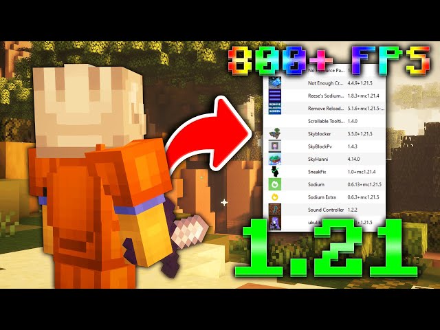 The ONLY 1.21 Mods Folder You Will Ever Need! (Hypixel Skyblock)