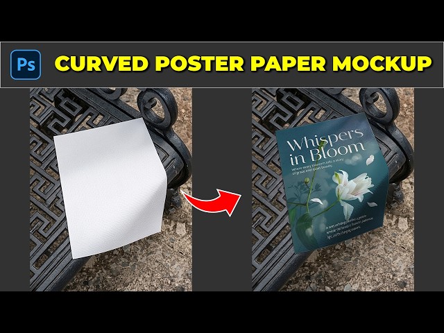 Easy Photoshop Tips: How to Create a Curved Poster Paper Mockup!