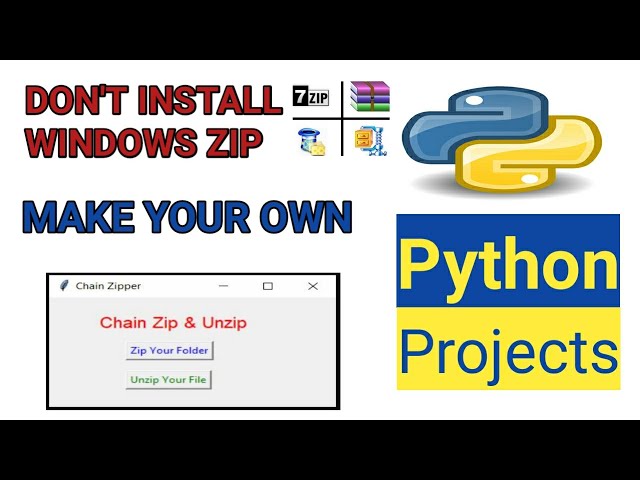 Don't Install Zip Extractor Make Your Own | Build Zip maker and extractor