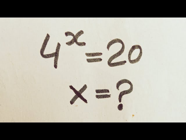 Solve for x in this nice exponential equation | Math Olampiad Mathematics 