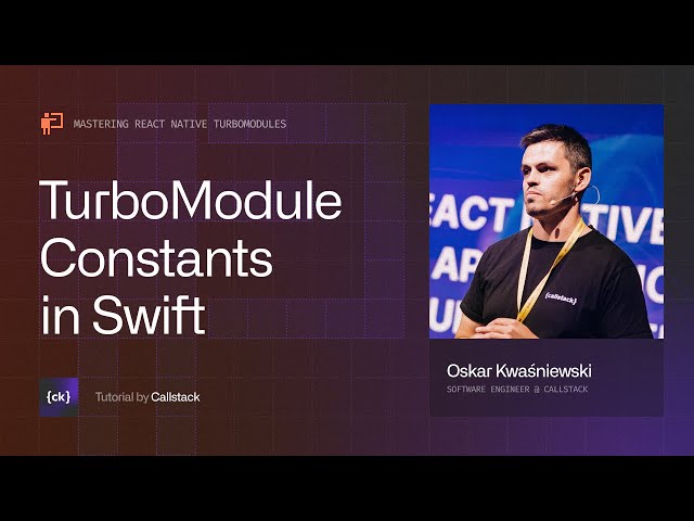 How to Add Type-Safe Constants to Swift TurboModules