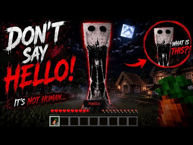 😱 I Said "HELLO" to the Scariest Minecraft Horror Monster...