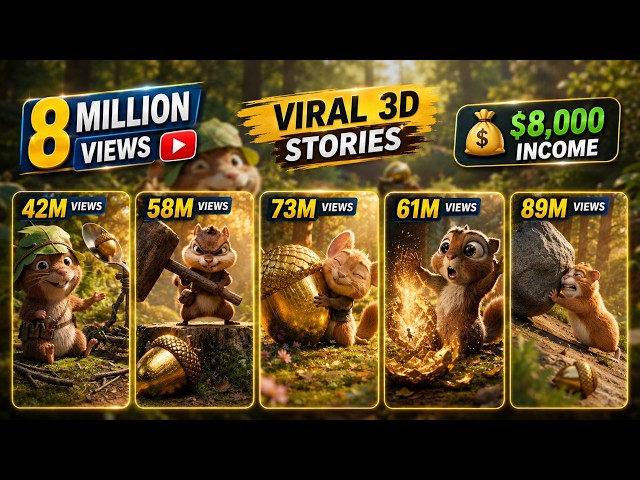 🔥 Create Viral 3D Cartoon Animation Videos with FREE AI Tools 🤯 | Consistent Characters (2026)