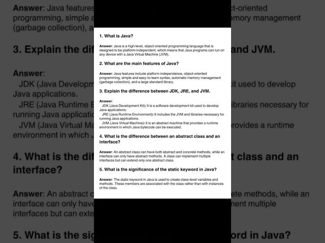 java most important questions #interviewprep #tech #codingbat #coding #impquestion #codeadventure