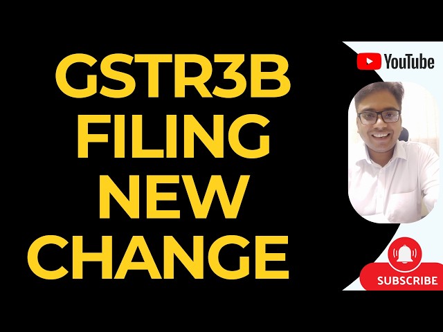 GSTR3B FILING NEW CHANGE IN GST PORTAL | ITC ZERO AS PER PORTAL