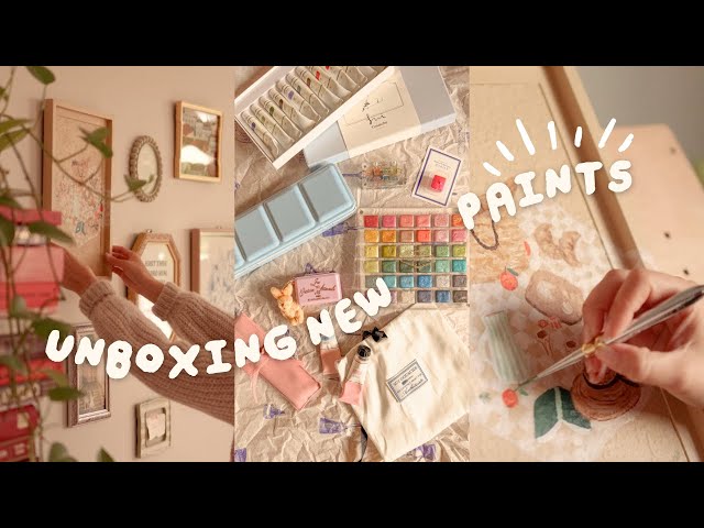 Unboxing art supplies that inspire me to paint 🎨 Sui Gouache