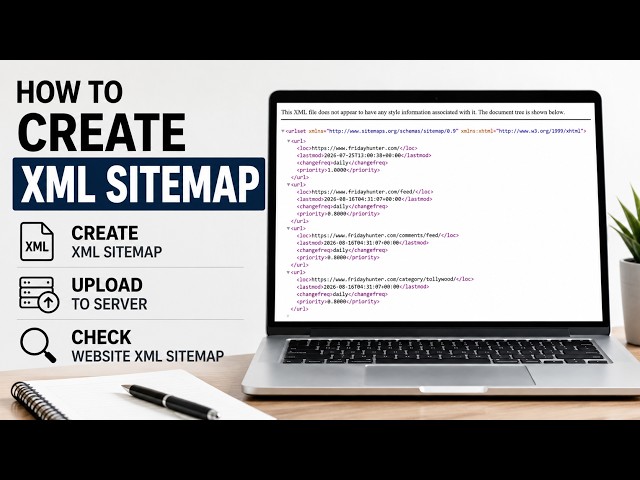 How to Create XML Sitemap for Website & Upload to Server || How to Check Website XML Sitemap