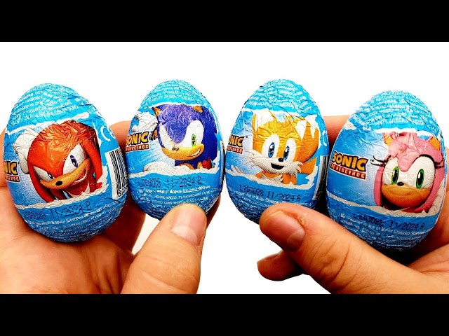 Sonic Prime Coloring pages  Surprise Eggs NEW Sonic 3Tails,Knuckles, Amy Rose