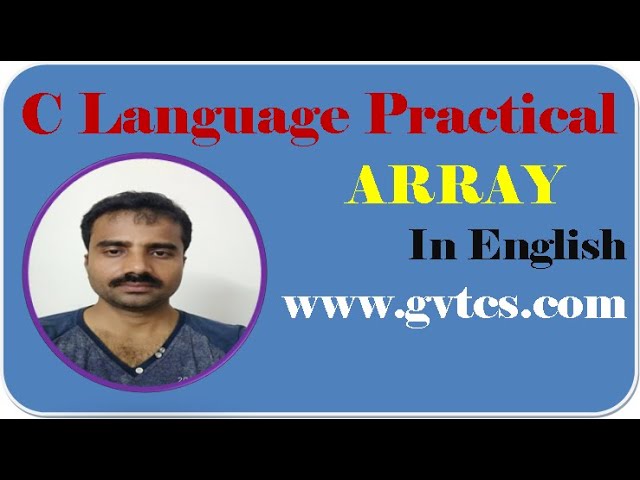C Practical: Array (in English)