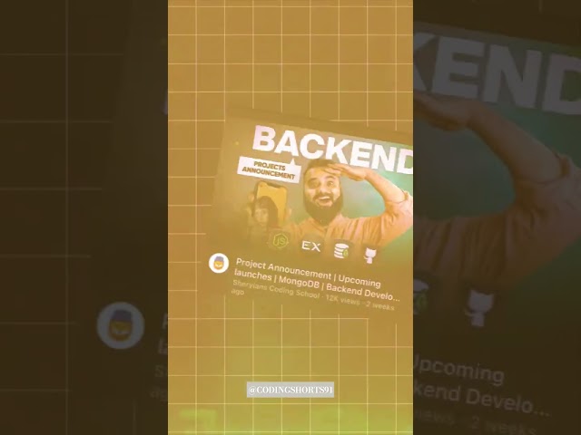 Four Best Playlists to learn Backend (Nodejs#webdeveloper#webdevelopment#fullstackdevelope #trending