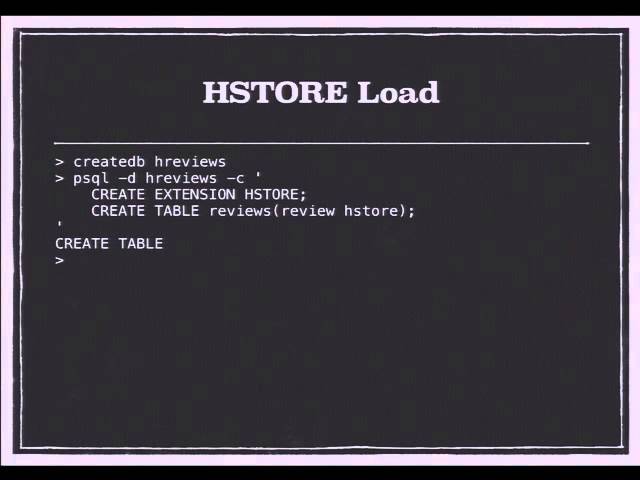 HSTORE, XML, JSON, JSONB OH MY!