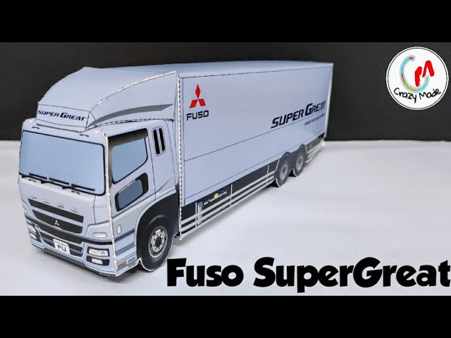 Make Easy Paper Truck|Mitsubishi Fuso|Super great|Mitsubishi|Daimler|Papercrafts|Crazymade