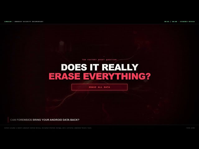 Does a Factory Reset Really Erase Everything? Android Data Recovery Explained