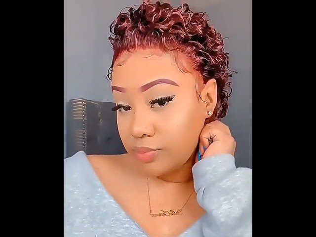 Small Roll Short Curly Hair Chemical Fiber Fluffy Wigs
