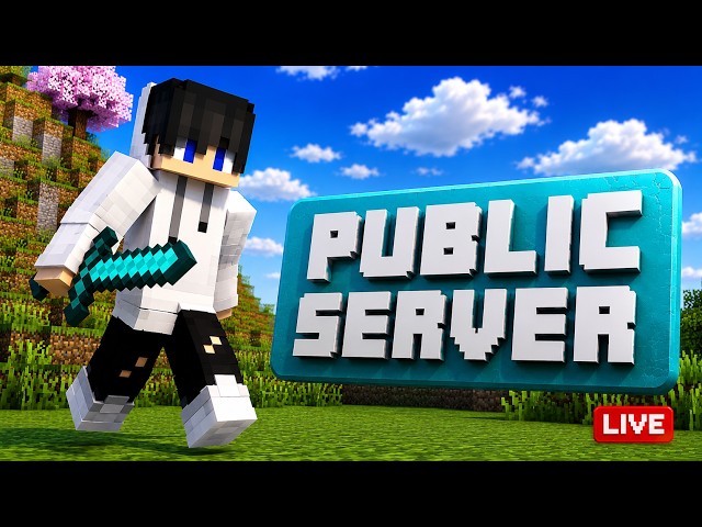 MINECRAFT LIVE | Public SMP | JOIN NOW | 24/7  #minecraft #live