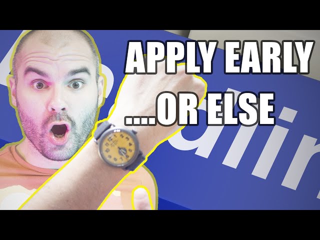 The Most Important University Deadline: Why you should apply early action!