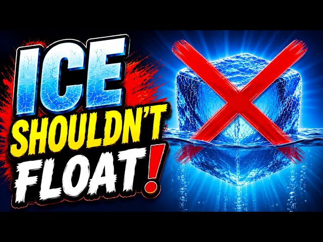 Why ICE FLOATS Isn’t The Strange Part (Science Explained) 😱  #EverydayScience #science #facts #ice