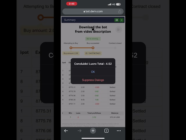 Download free Deriv Bot #binary #livetrading #derivbot
