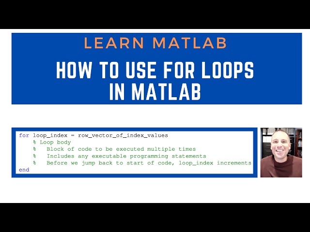 How to use for loop in MATLAB