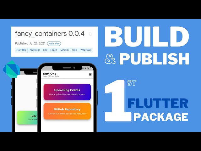 How to make a Flutter Package? Build and Publish First Package