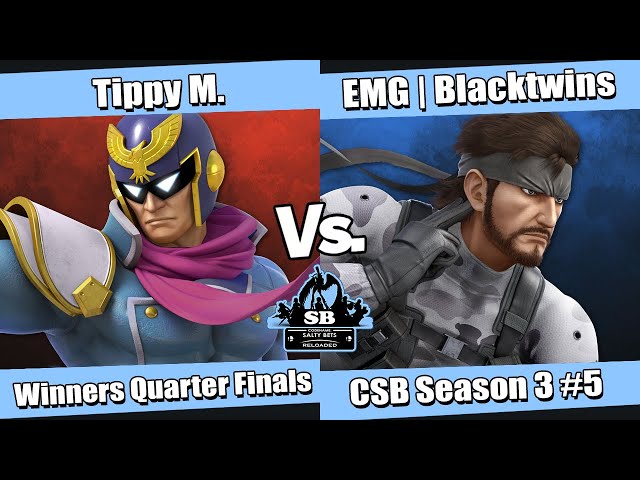 [CSBS3-5] WQF - Tippy M. (Captain Falcon) vs EMG | Blacktwins (Snake)