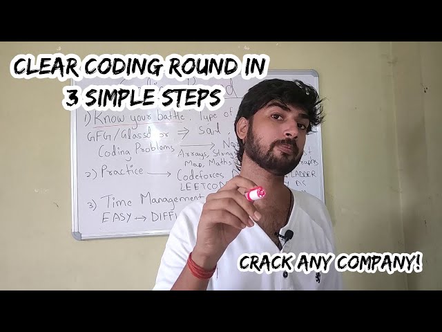 How To Crack Coding Round of Any Company | Placement Preparation