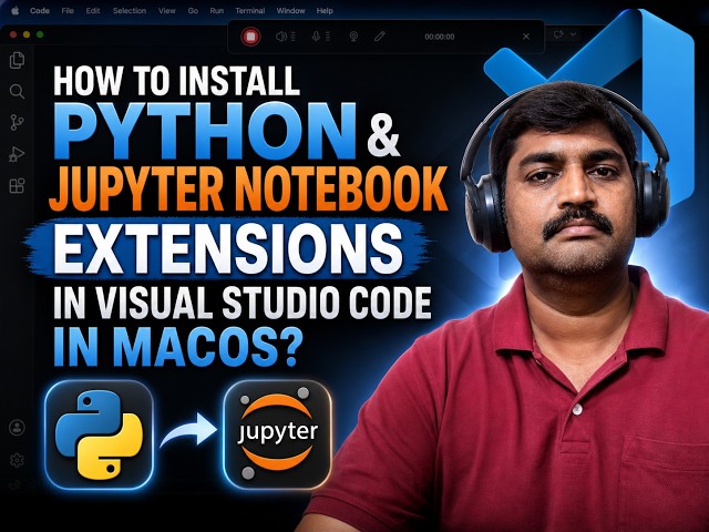 03. How to Install Python & Jupyter Extensions in VS Code (Mac)? | macOS | #dbt 03
