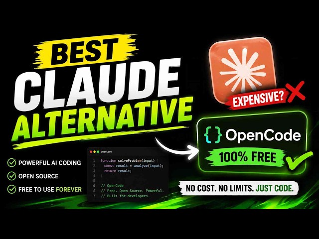 Claude Alternative That’s 100% FREE? This AI Coding Tool Is INSANE