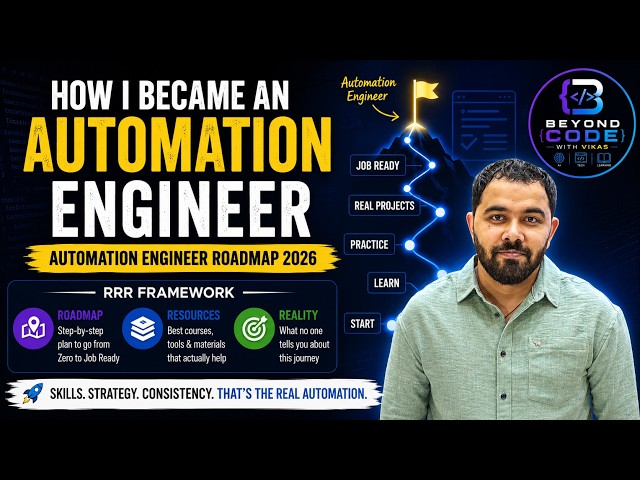 How I became an Automation Engineer (Automation Engineer Roadmap 2026) #automationtesting #selenium