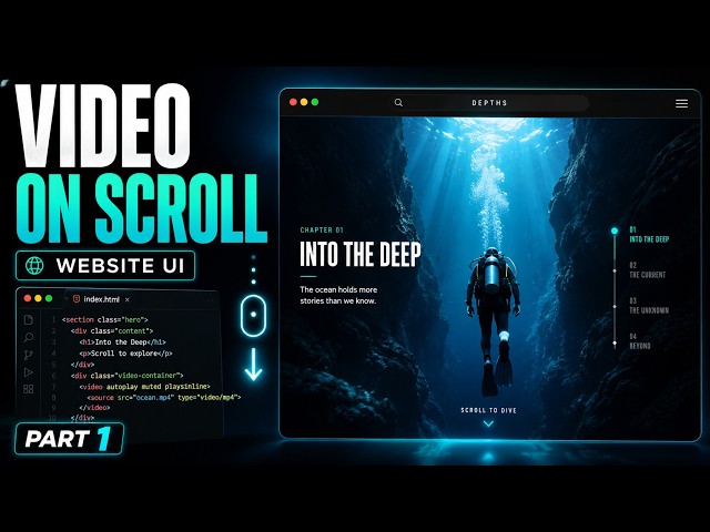 Build a Modern Video Storytelling Website UI from Scratch | Part 1
