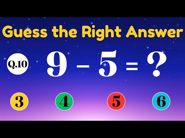 Subtraction Quiz for Kids ➖ | Can You Solve This? 🤔 | Fun Math Challenge @yuvisharma_tv25 
