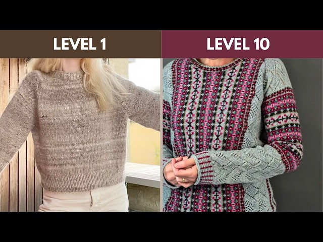 Ranking Sweater Knitting Patterns from Easiest to Hardest
