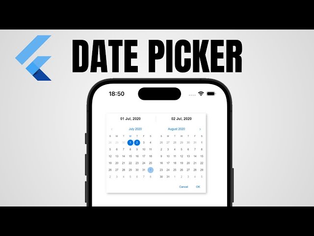 Create a date picker with Flutter