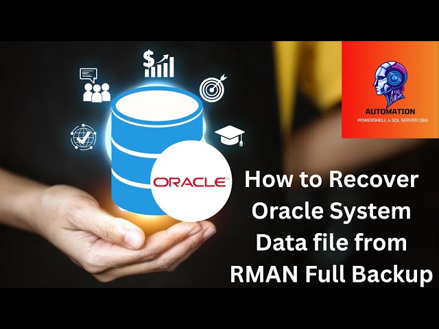 How to Recover Oracle System Data file from  RMAN Full Backup | ORACLE DBA | RMAN Backup and Restore