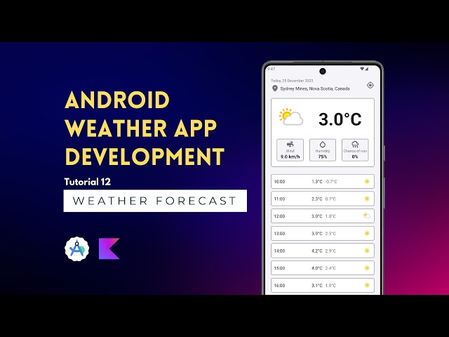 Android App Development | Weather App | Tutorial 12 | Weather Forecast | Android Studio 🚀