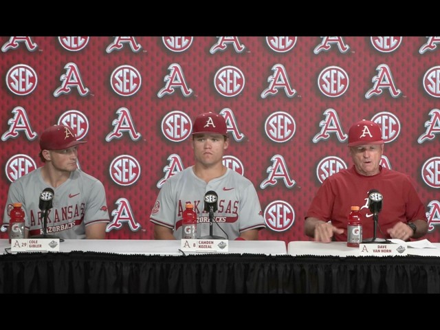 Arkansas Baseball Postgame Press Conference – Georgia 11, Arkansas 1