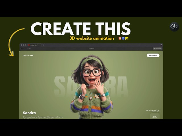Build a Pro 3D Website Animation Showcase (No GSAP) | CSS Animation & JS + CSS Flexbox & Grid