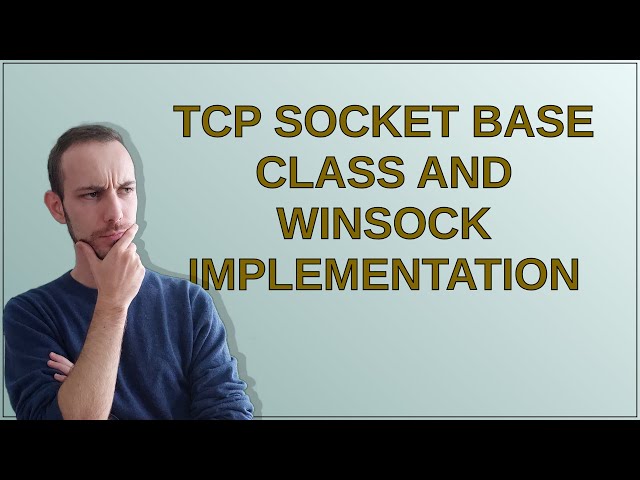 Codereview: TCP socket base class and Winsock implementation