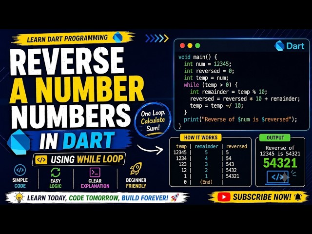Level Up Your Dart Logic: Reverse Any Number