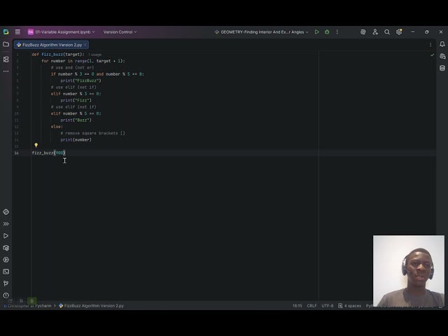 FizzBuzz Algorithm In Python [Version 2]