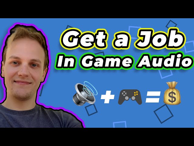 How to Get a Game Audio Job (with @MarshallMcGee)