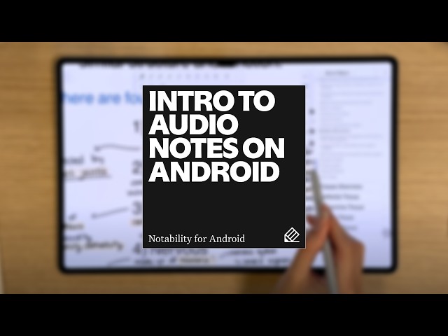 Cómo usar la grabación de audio en Notability para Android