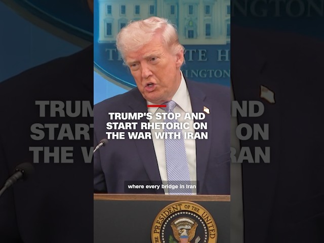 Trump’s stop and start rhetoric on the war with Iran