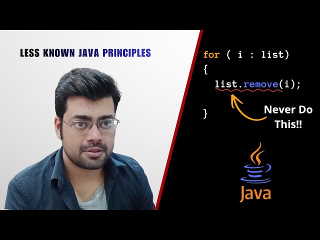 How to MODIFY a List While Iterating | Java For Each Loop |  Less Known Java Principles | Ep 07