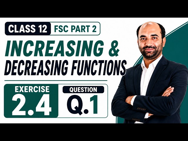 Fsc Part 2 Math|Exercise 2.4 Q.1 Complete Solution | #newbook2026 #fscmaths